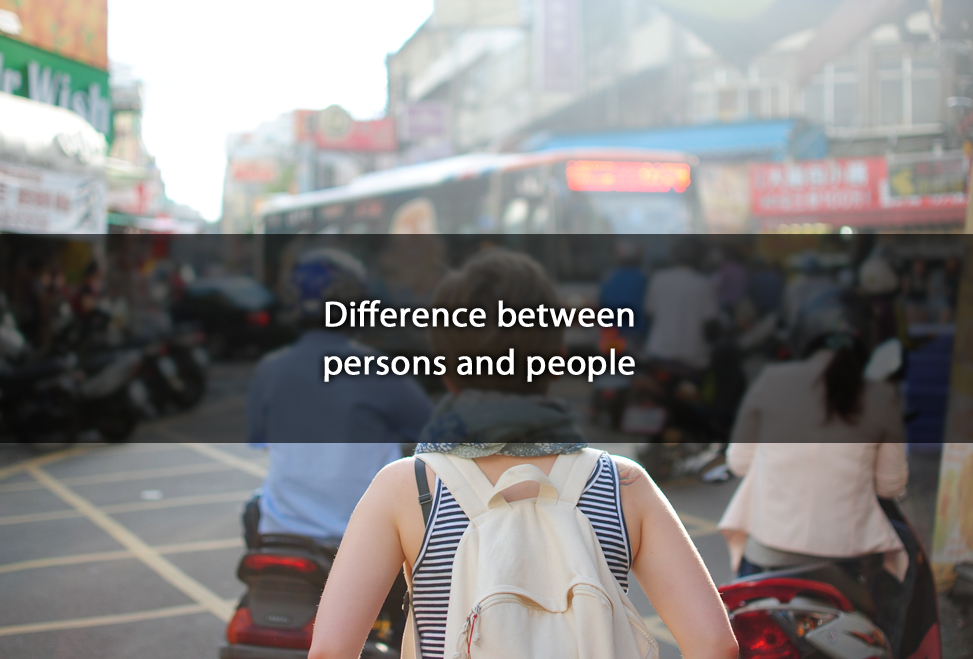Difference between persons and people - Hot Pepper Communications